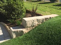 split faced garden edging